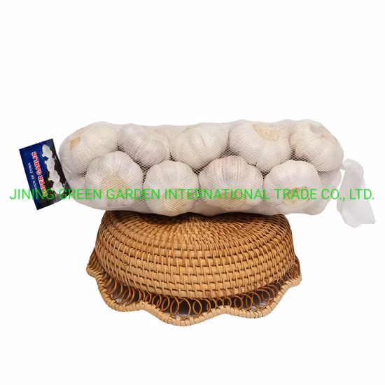 2021 Chine nouvel ail frais 4.5 cm, 5.0 cm, 5.5 cm, 6.0 cm, 6.5 cm, 7.0 cm Pack 3 PC, 4 PC, 5 PC, 6 PC, 7 PC, 500 g, 1 kg, 3 kg, 5 kg, 10 kg par sac en filet/carton de qualité supérieure la plus basse Prix