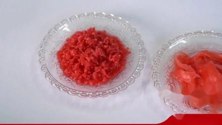 Sushi Gingembre Gingembre mariné de couleur rose ou de couleur blanche dans un bocal en verre Emballage pour la vente au détail